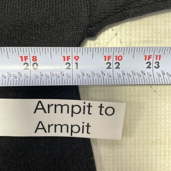 Peony & Me Sweater NWT Pullover Tie Sleeves Black Knit Size Medium - Picture 7 of 9